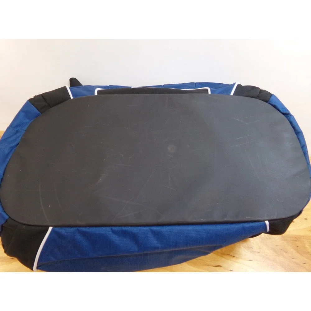 OGIO Duffel Bag Work Gym Travel Ventilated Shoe Area Blue Black w/ LOGO NO Strap